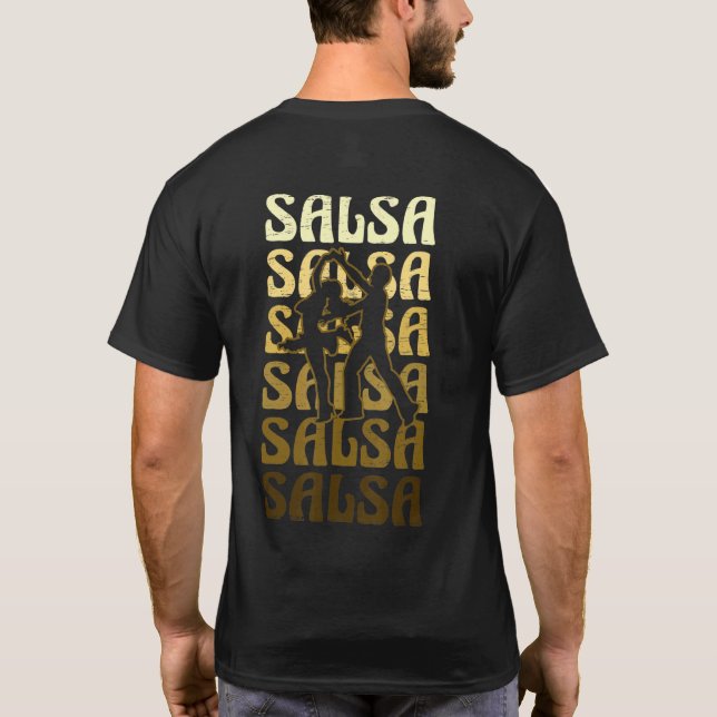 Camiseta Salsa Dance para una música latina Dance Salsa (Reverso)