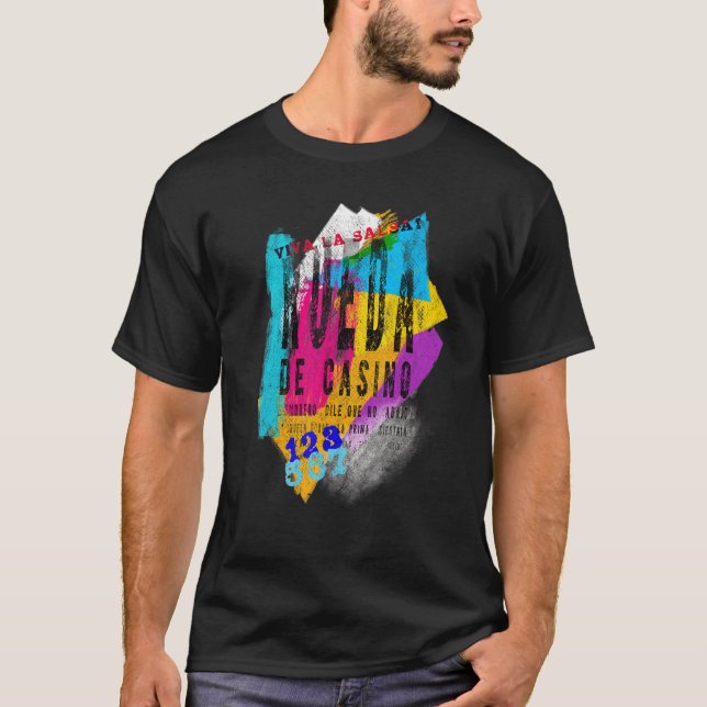 Camiseta Salsa Dancing Rueda De Casino Dance (Anverso)