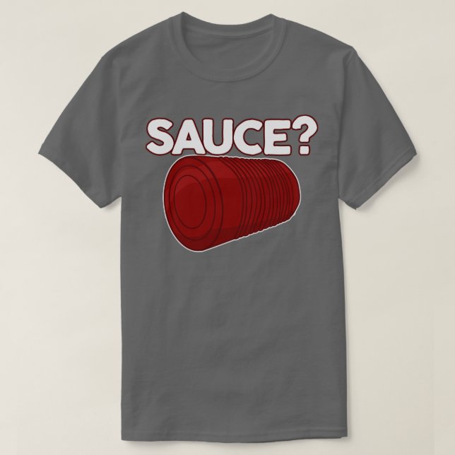 Camiseta Salsa de Acción de Gracias Cranberry sin cortar (Diseño del anverso)