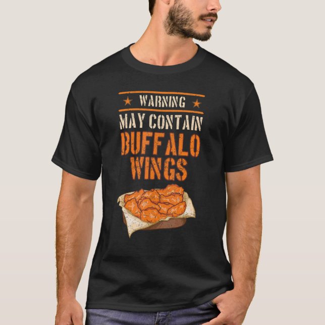 Camiseta Salsa de ala caliente de pollo frito (Anverso)