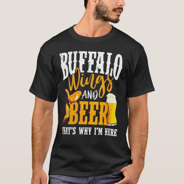 Camiseta Salsa de ala caliente de pollo frito Buffalo para  (Anverso)