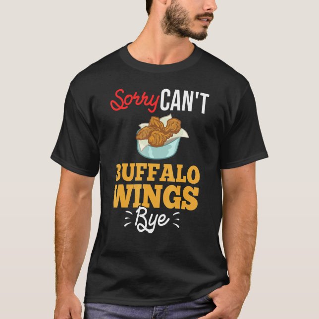 Camiseta Salsa de Ala Caliente de Pollo Frito Buffalo Wings (Anverso)