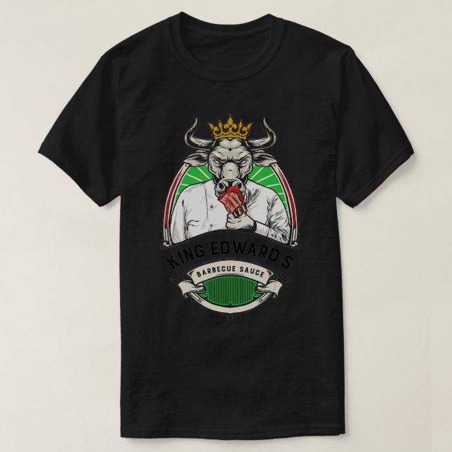 Camiseta Salsa de barbacoa del Rey Eduardo (Diseño del anverso)