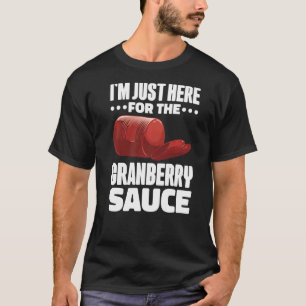 Camiseta Salsa de Cranberry en lata Jellied Feliz Día de Ac