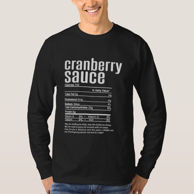 Camiseta Salsa de Cranberry Familia Acción de Gracias Nutri (Anverso)