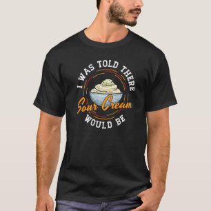 Camiseta Salsa de Crema Agria Vegana para Dip de Cebolla Co