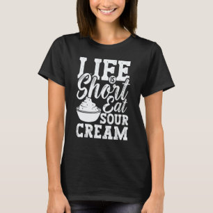 Camiseta Salsa de Crema Agria Vegana para Dip de Cebolla Co