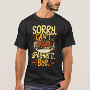 Camiseta Salsa de fideos de pasta de espagueti recetas de c