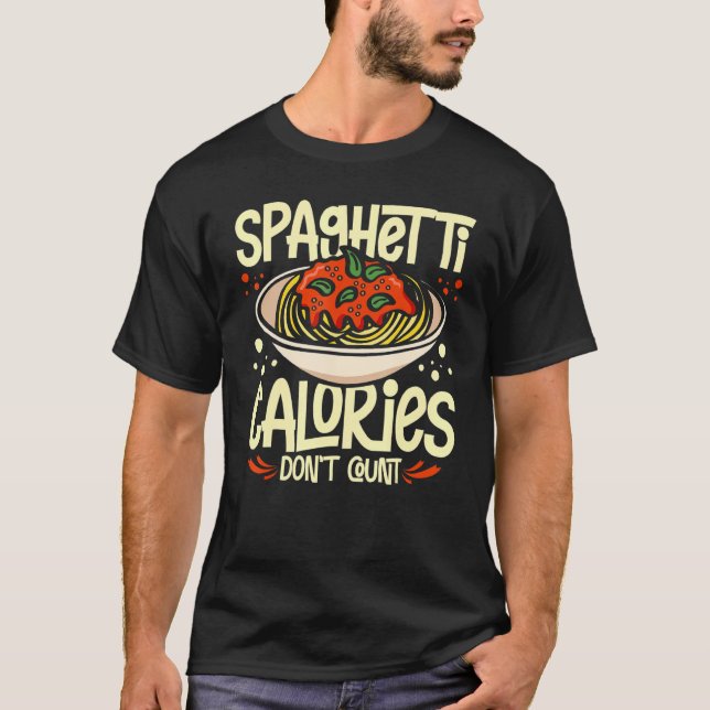 Camiseta Salsa de fideos de pasta de espagueti recetas de c (Anverso)