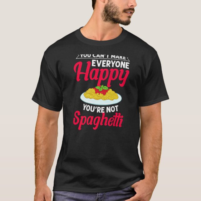 Camiseta Salsa de fideos de pasta de espagueti recetas de c (Anverso)