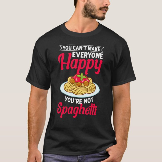 Camiseta Salsa de fideos de pasta de espagueti recetas de c (Anverso)