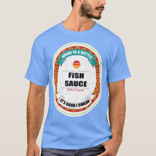 Camiseta Salsa de pescado Gracioso condimento de sushi japo