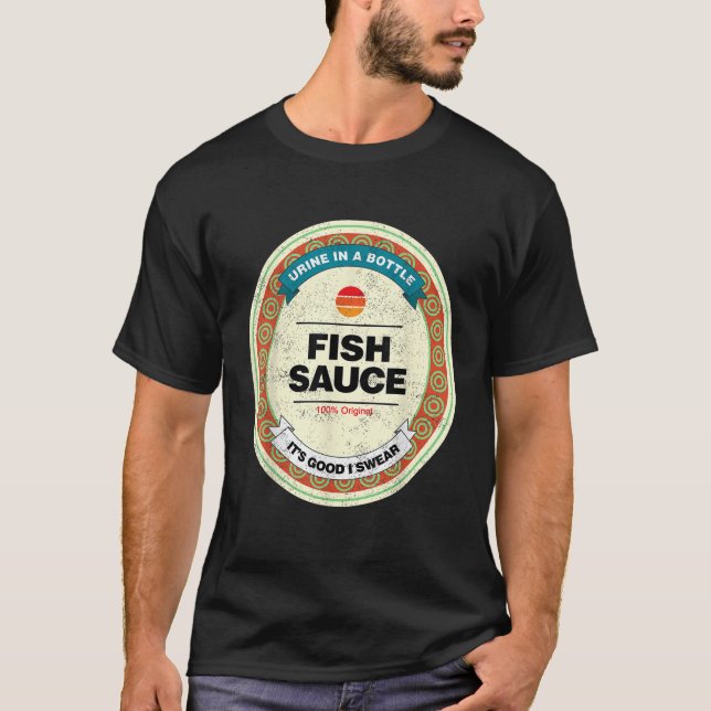 Camiseta Salsa de pescado Gracioso condimento de sushi japo (Anverso)