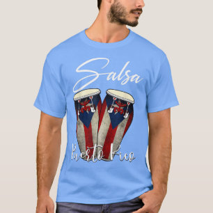 Camiseta Salsa de Puerto Rico, Bandera Boricua Puerto Rico