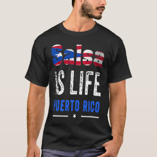 Camiseta Salsa de Puerto Rico Salsa Baile  Salsa Es Vida