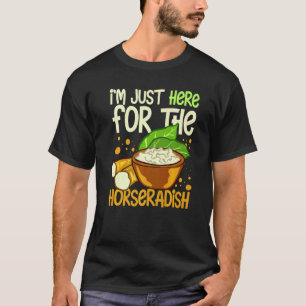 Camiseta Salsa de rábano picante Crema Planta Receta Raíz F