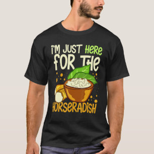 Camiseta Salsa de rábano picante Crema Planta Receta Raíz F