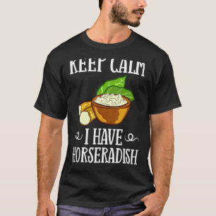 Camiseta Salsa de rábano picante Crema Planta Receta Raíz F