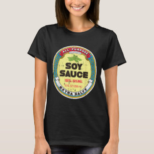 Camiseta Salsa de soja de Halloween divertido grupo de comi