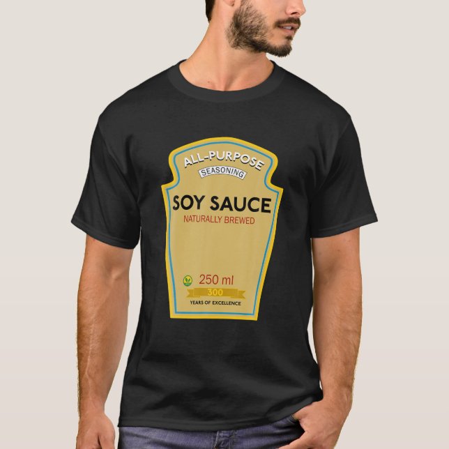 Camiseta Salsa de soja divertida vegan (Anverso)