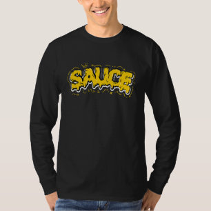Camiseta Salsa De Tés Gráfica Rasgo Desenrollador Coinciden