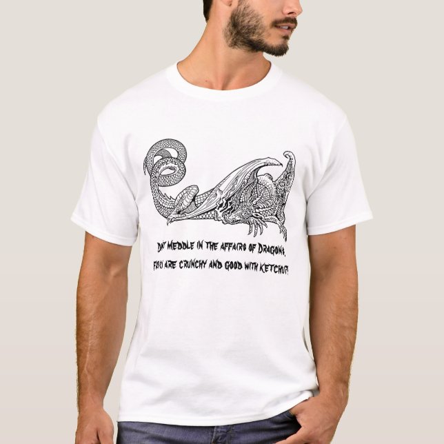 Camiseta Salsa de tomate 2 del dragón (Anverso)