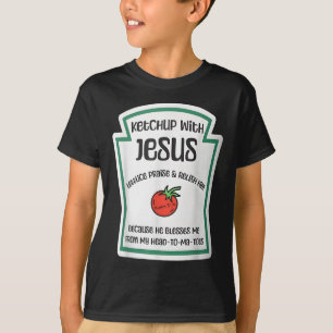 Camiseta Salsa de tomate con Jesús Juego de palabras divert