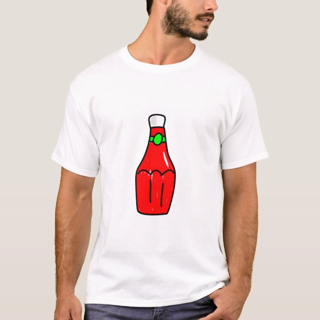 Camiseta Salsa de tomate de tomate (Anverso)