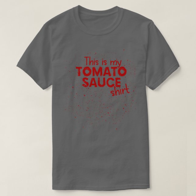 Camiseta Salsa de tomate espagueti italiana Marinara (Diseño del anverso)