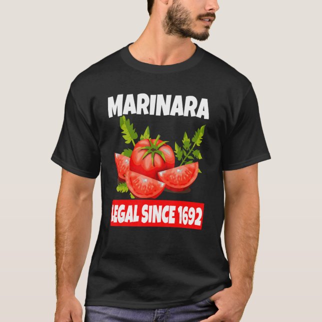 Camiseta Salsa de tomate Pun Marinara (Anverso)