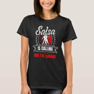 Camiseta Salsa llama y voy por una música latina