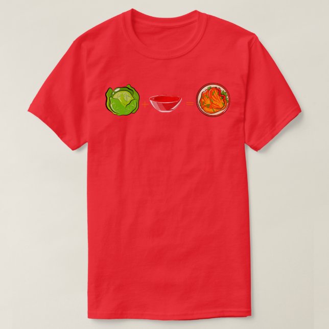 Camiseta Salsa roja Kimchi Cabbage (Diseño del anverso)