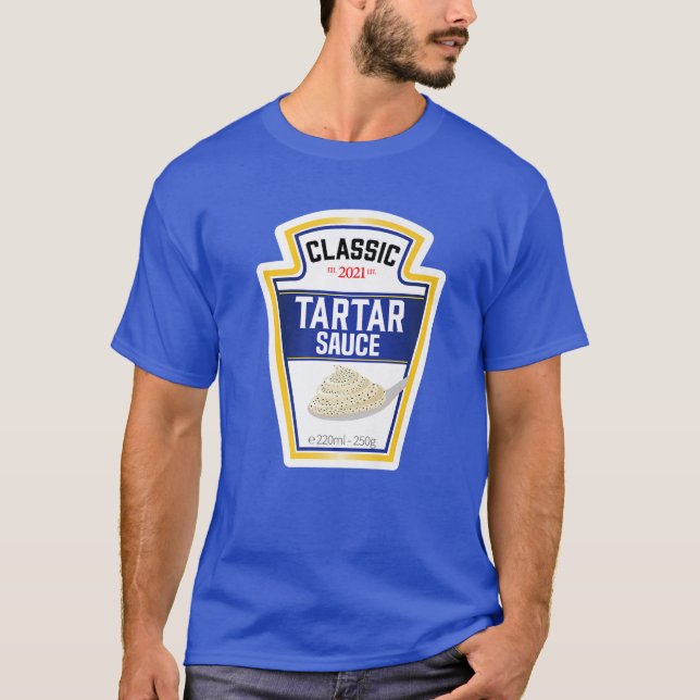 Camiseta Salsa tártara Costume Pareja Grupos de Parejas DIY (Anverso)