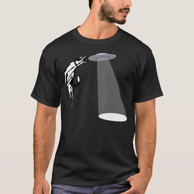 Camiseta Salsa Voladora De La Frisbee De Perro Al Estilo Ba (Anverso)