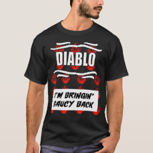 Camiseta Salsas Calientes Grupo Costumbres Halloween Taco D