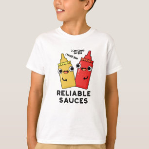 Camiseta Salsas confiables Divertido Bollo de Comida