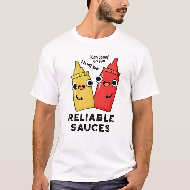 Camiseta Salsas confiables Divertido Bollo de Comida (Anverso)
