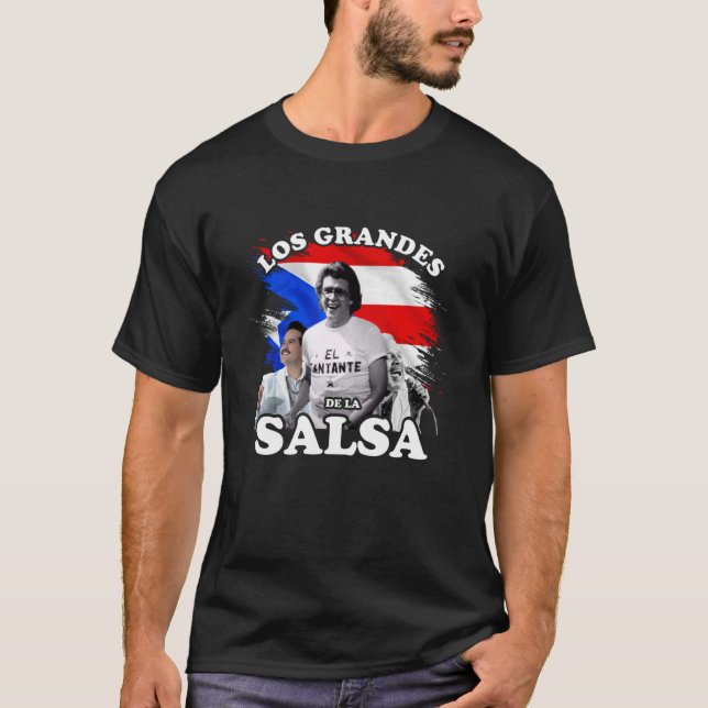 Camiseta Salseros Puerto Rico Los Grandes de la Salsa (Anverso)