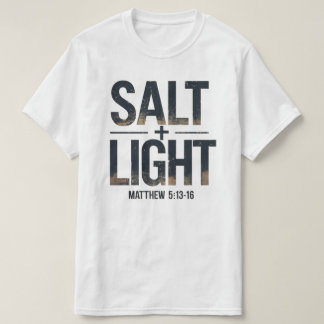 Camiseta "SALT + LIGHT Cristiano – Mateo 5:13