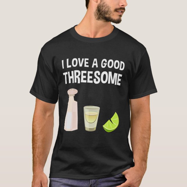 Camiseta Salt Lime Tequila Threesome Bar Bebe (Anverso)