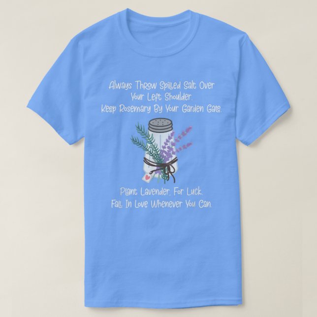 Camiseta Salt Rosemary Lavender Love Practical Magic Inspir (Diseño del anverso)
