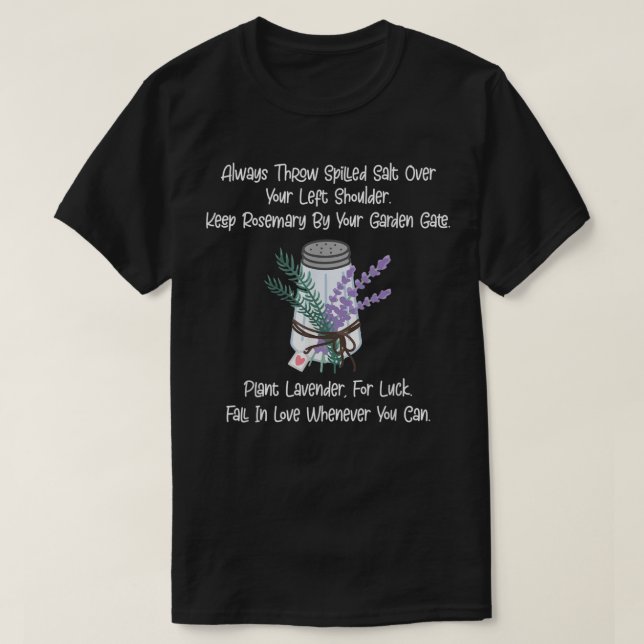 Camiseta Salt Rosemary Lavender Love Practical Magic Inspir (Diseño del anverso)