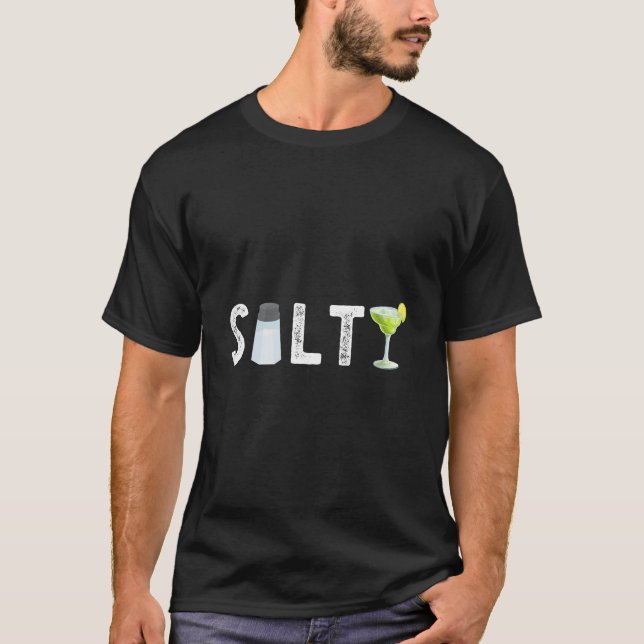 Camiseta Salt Shaker Margarita Bebiendo Cócteles Salty Mam (Anverso)