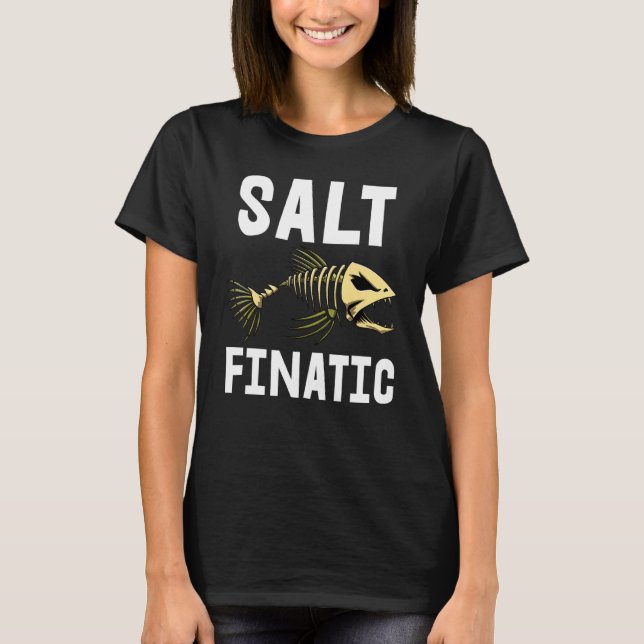 Camiseta Salt Tee Finatic Skeleton Fish Bone Tees Sharp Tee (Anverso)