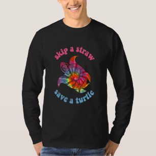 Camiseta Salta Una Paja Salva Una Tortuga Tribal Retro Esté