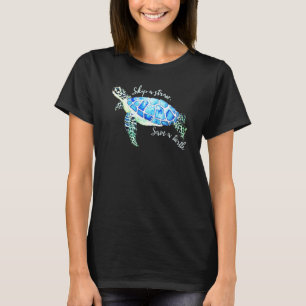 Camiseta Salta Una Pajita Salva Un Amante De La Tortuga Mar