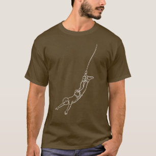 Camiseta Saltador de bungee de aventura con texto personali