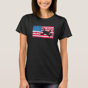 Camiseta Saltador en Paracaídas con Bandera de EE. UU. Esta