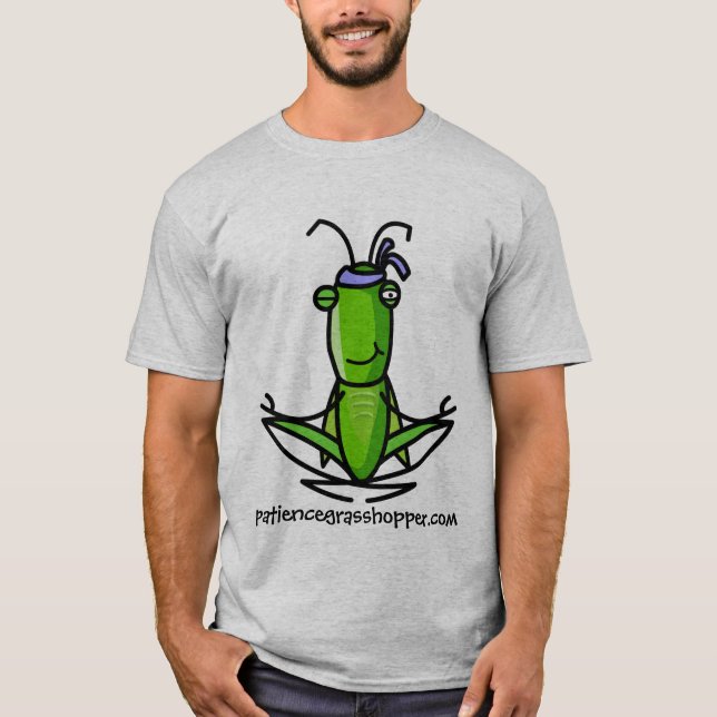 CAMISETA SALTAMONTES DE LA PACIENCIA MEDITATING (Anverso)