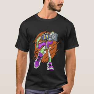 Camiseta saltamontes robot bailarín de música grabadora de